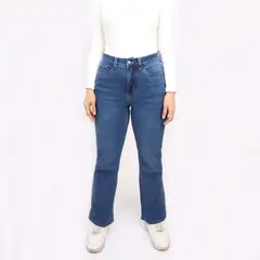 KAYRA POBLET - Jean Flare Tiro Alto Mujer