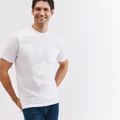 CORTEFIEL - POLO M/C SIN CUELLO AZUL OSCURO S