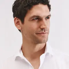 CORTEFIEL - CAMISA LISA BLANCA BLANCO L