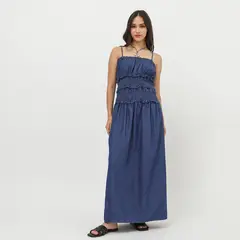 SYBILLA - Vestido Denim Largo Mujer