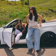 SYBILLA - Jean Baggy Tiro Medio Mujer