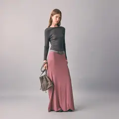 MANGO TEEN - Falda Larga Mujer