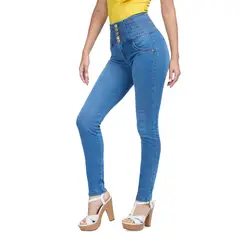 VRP BY VIVIANA RIVAS PLATA - Pantalón Skinny Tiro Alto Mujer