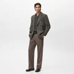 MANGO - Casaca Abrigo Mezcla Lana