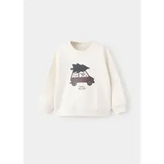 MANGO KIDS - Polera Bebé Niño Navidad Algodón