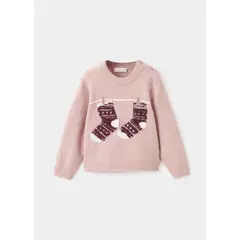 MANGO KIDS - Chompa Bebé Niña Navidad