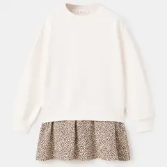 MANGO KIDS - Vestido Niña Manga Larga Algodón