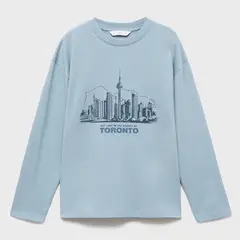 MANGO KIDS - Polo Niño Manga Larga Algodón