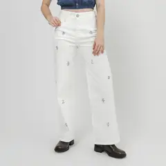 AMERICAN ABBEY - Jean Straight Tiro Alto Mujer