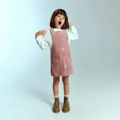 MANGO KIDS - Vestido Overol Bebé Niña Algodón