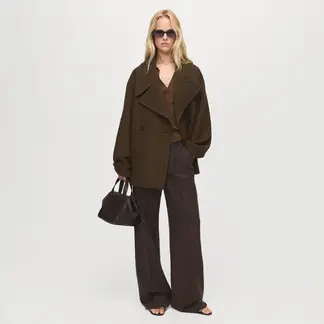 MANGO - Abrigo Corto Mujer