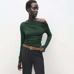 MANGO - Polo Manga Larga Mujer