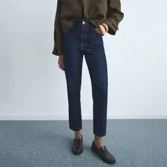 MANGO - Jean Mom Tiro Alto Mujer