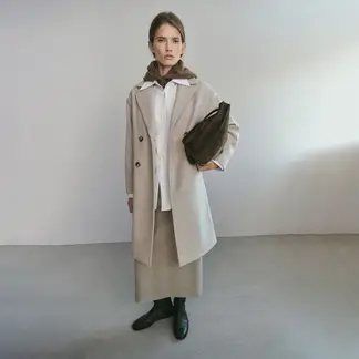 MANGO - Abrigo Largo Mujer