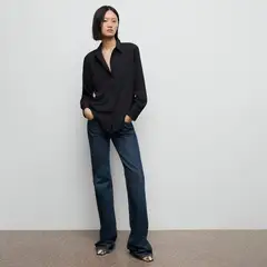 MANGO - Blusa Manga Larga Mujer