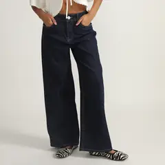 DENIMLAB - Jean Wide Leg Tiro Medio Mujer