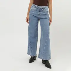 SYBILLA - Jean Wide Leg Tiro Medio Mujer