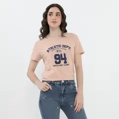 AMERICAN ABBEY - Polo Manga Corta Mujer