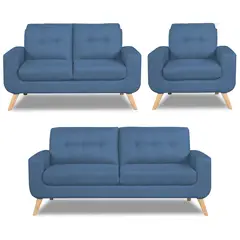 CASABELLA - Juego De Sala 3-2-1 Cuerpos Reihan Rojo