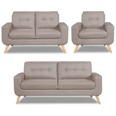 CASABELLA - Juego De Sala 3-2-1 Cuerpos Reihan Rojo