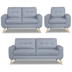 CASABELLA - Juego De Sala 3-2-1 Cuerpos Reihan Rojo