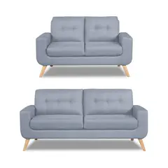 CASABELLA - Juego De Sala 3-2 Cuerpos Reihan Acero