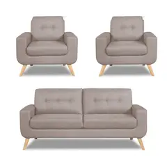 CASABELLA - Juego De Sala 3-1-1 Cuerpos Reihan Rojo