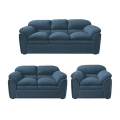 CASABELLA - Juego De Sala 3-2-1 Cuerpos Rainiero Rojo