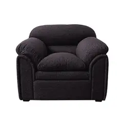 CASA BELLA - Sofá 1 Cuerpo Rainiero Negro