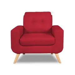 CASABELLA - Sofá 1 Cuerpo Reihan Rojo