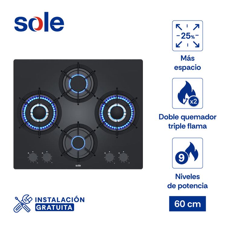 Encim Rubi Vid Pro Gas 60 Cm