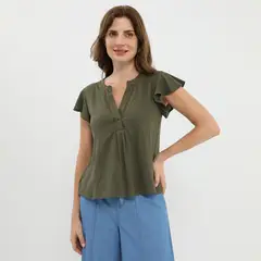 APOLOGY - Blusa Manga Corta Mujer