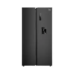 MIDEA - Refrigeradora Side By Side C/ Dispensador Inverter 511lts Inox Negro