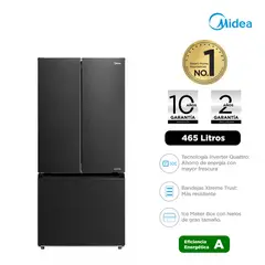 MIDEA - Refrigeradora Frenchdoor Inverter 465l Basalt Grey