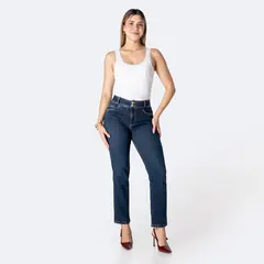 PIONIER - Jean Regular Fit Tiro Alto Mujer