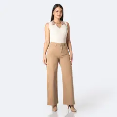 PIONIER - Jean Wide Leg Tiro Alto Mujer