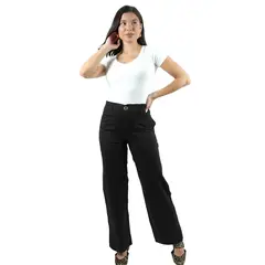 FORDAN JEANS - Pantalón Wide Leg Mujer