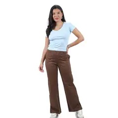 FORDAN JEANS - Pantalón Wide Leg Mujer