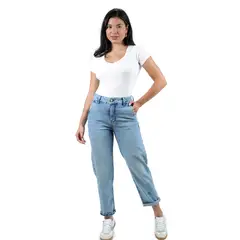 FORDAN JEANS - Pantalón Mom Mujer