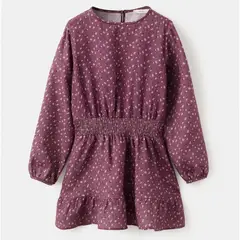 MANGO KIDS - Vestido Niña Manga Larga Algodón