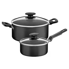 TRAMONTINA - Juego De Ollas Antiadherente 4 Piezas Loreto