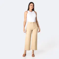 PIONIER - Pantalon Straight Tiro Alto Mujer