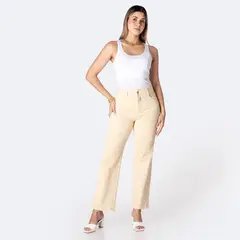 PIONIER - Pantalón Straight Tiro Alto Mujer