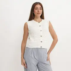 ELLE - Chaleco Tejido Mujer