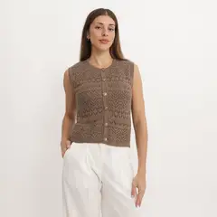 ELLE - Chaleco Tejido Mujer
