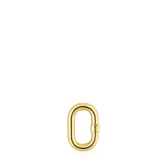 TOUS - Anilla Con Baño De Oro 18 Kt Sobre Plata Hold Oval 15 Mm