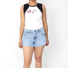 KAYRA POBLET - Short Jean Mujer Low Rise