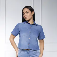 KANSAS - Blusa Manga Corta Mujer