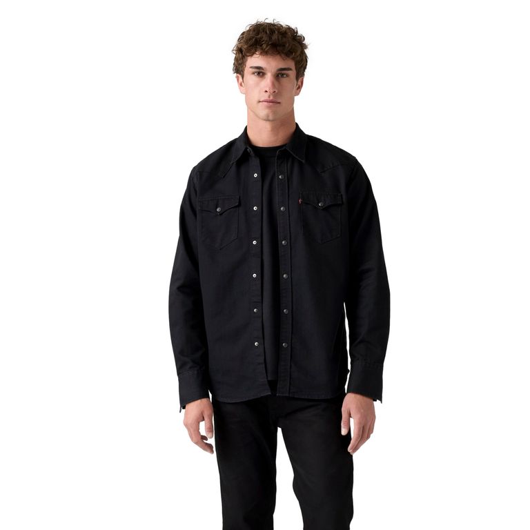 Camisa Hombre Classic Western Standard Negro
