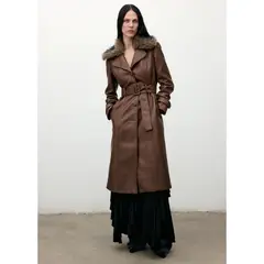 MANGO - Abrigo Largo Mujer